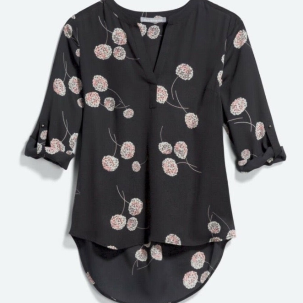 NWT DANIEL RAINN Koda Split Neck Blouse SIZE M